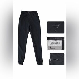 Gymshark Black Joggers Gymshark men’s black jogger sweatpants in size Large